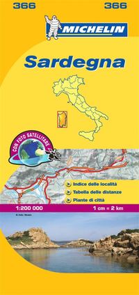 bokomslag Sardinia - Michelin Local Map 366