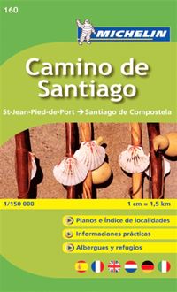 bokomslag Camino de Santiago Michelin 160 delkarta Spanien : 1:150000