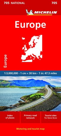 bokomslag Europa 1:3.000.000 Michelin 705