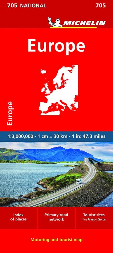 bokomslag Europe - Michelin National Map 705