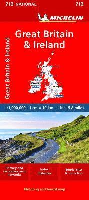 bokomslag Great Britain & Ireland 2023 - Michelin National Map 713