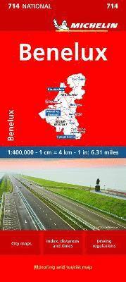 bokomslag Benelux - Michelin National Map 714