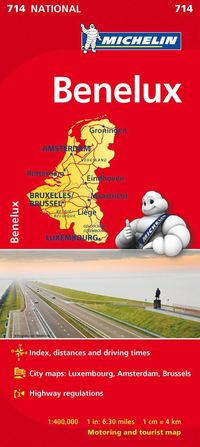 bokomslag Benelux Michelin 714 karta : 1:400000