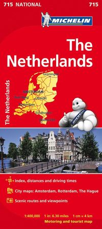 bokomslag Nederländerna Michelin 715 karta : 1:400000