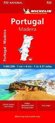 bokomslag Portugal Madeira 1:400.000 Michelin 733