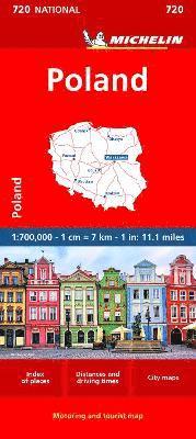 bokomslag Poland - Michelin National Map 720