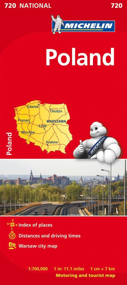 Poland - Michelin National Map 720 1