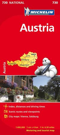 bokomslag Austria - Michelin National Map 730
