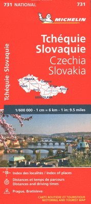 bokomslag Tjeckien Slovakien Michelin 731
