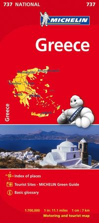 bokomslag Grekland Michelin 737 karta : 1:700000