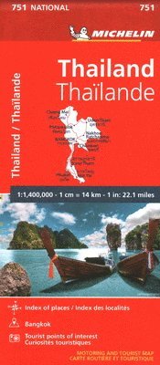 bokomslag Thailand - Michelin National Map 751