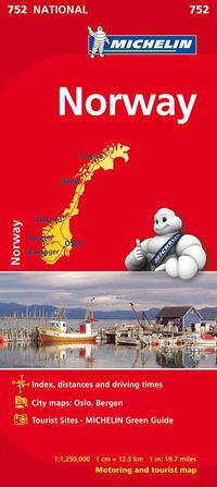 bokomslag Norge Michelin 752 karta : 1:1,25milj