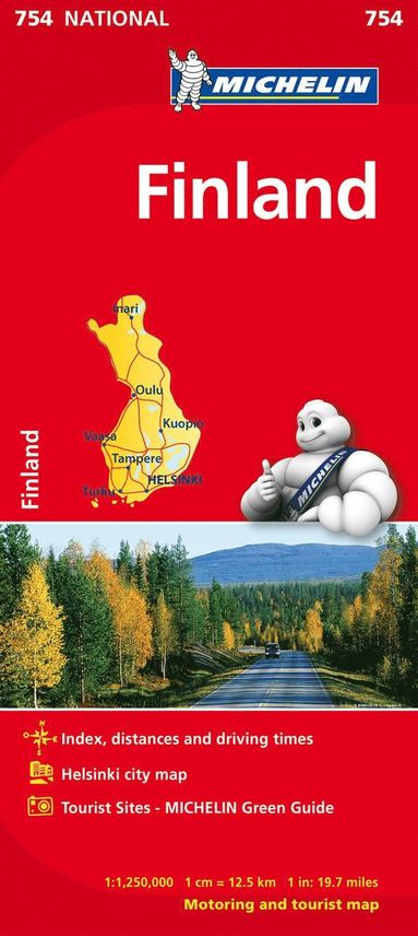 bokomslag Finland - Michelin National Map 754
