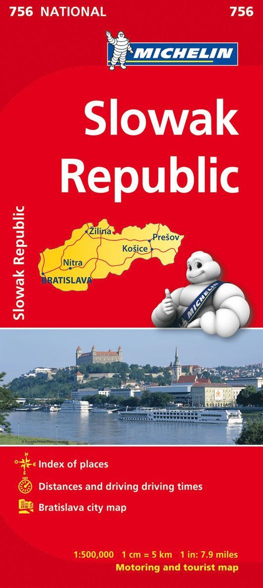 Michelin - Slovak Republic - Michelin National Map 756, Övrigt