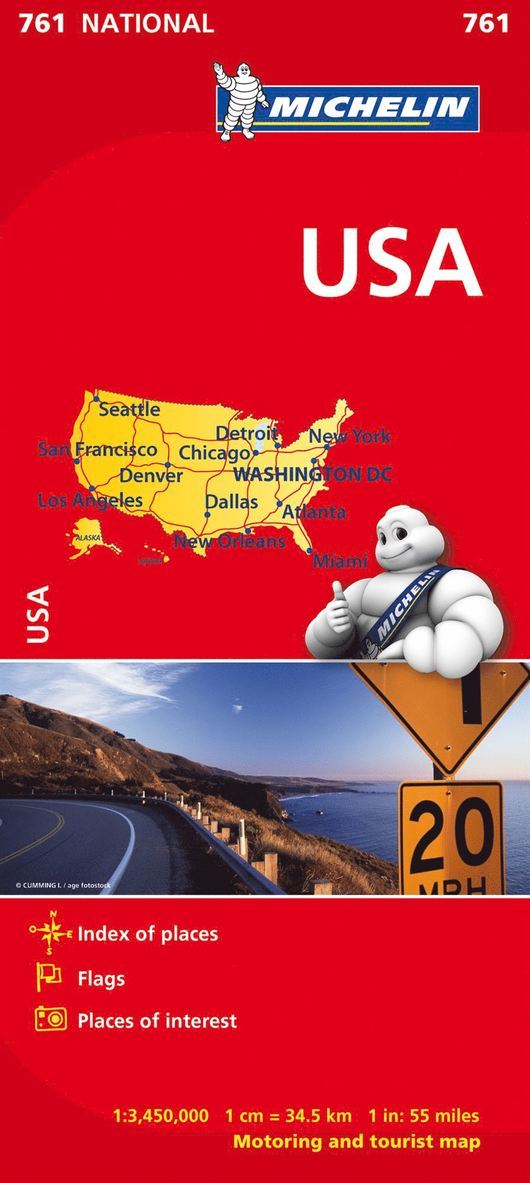 USA - Michelin National Map 761 1