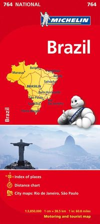 bokomslag Brasilien Michelin 764 karta : 1:3,85milm