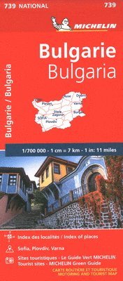 bokomslag Bulgaria - Michelin National Map 739