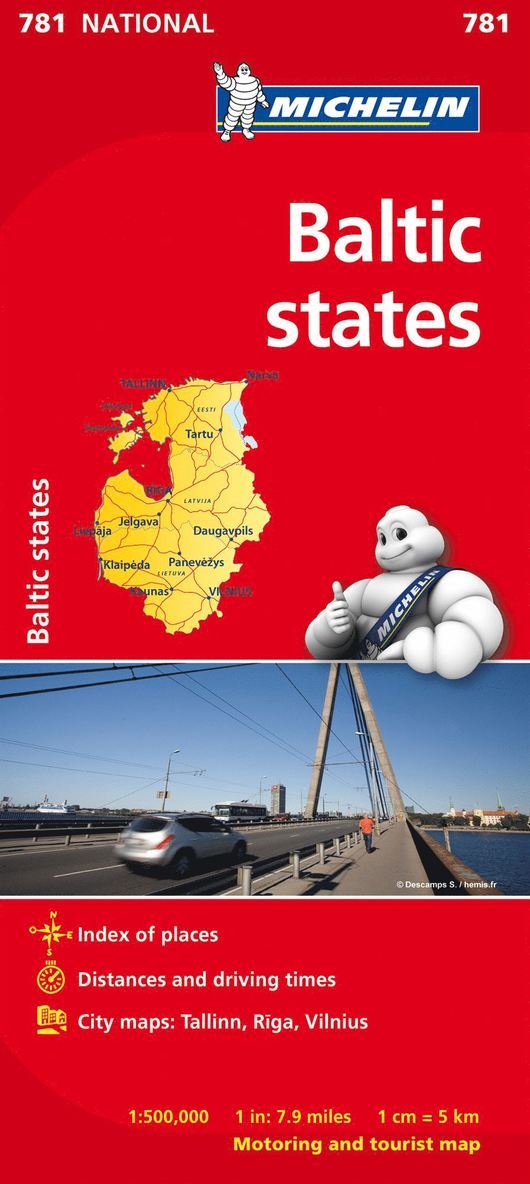 Baltic States - Michelin National Map 781 1