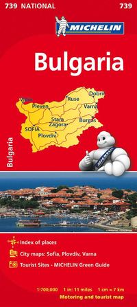 bokomslag Bulgarien Michelin 739 karta : 1:700000