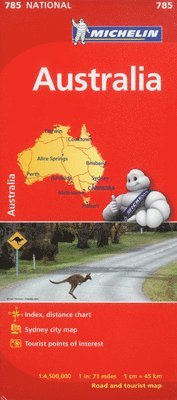 bokomslag Michelin Australia Map 785