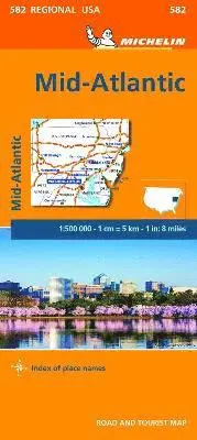 Midatlantic - Michelin Regional Map 582