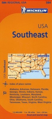 Michelin Usa: Southeast Map 584 1