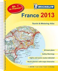bokomslag Frankrike 2013 Atlas Michelin A4 - 1:200000