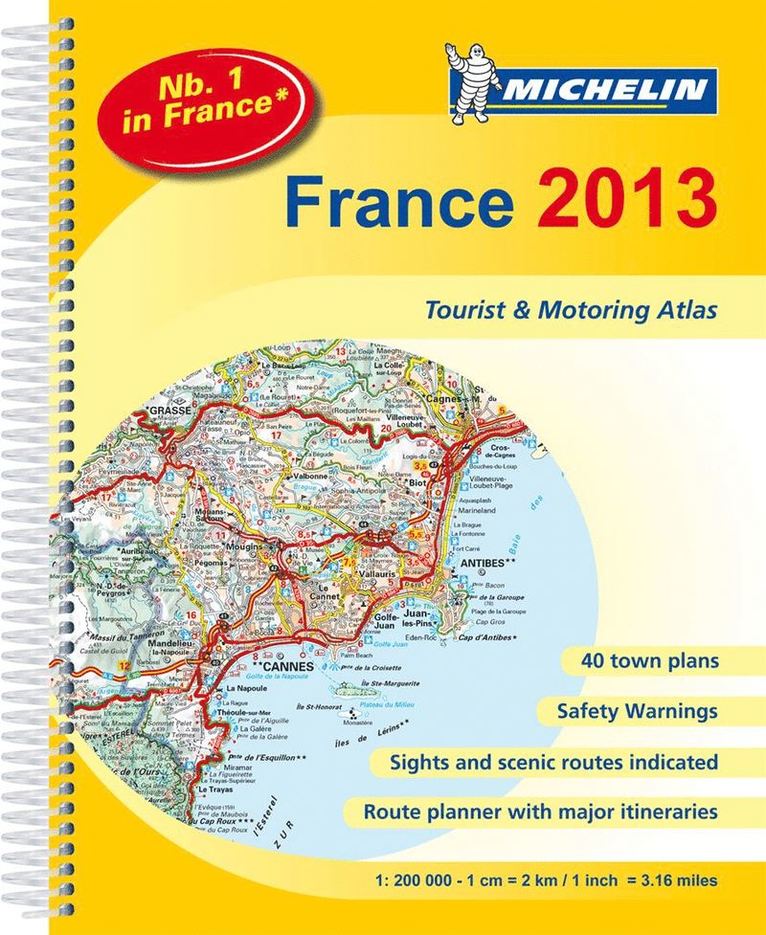 Frankrike 2013 atlas Michelin A4