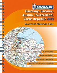bokomslag Tyskland Österrike Schweiz 2013 Atlas Michelin : Varierande skalor