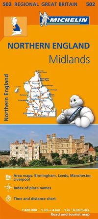 bokomslag Midlands, The North Michelin 502 delkarta Storbr. : 1:400000