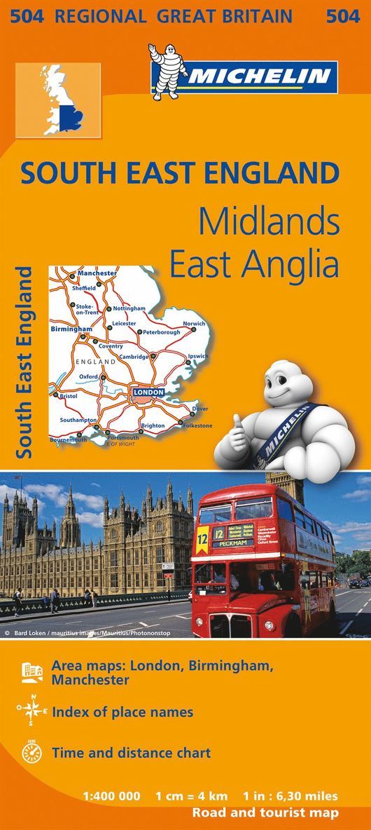 South East England - Michelin Regional Map 504 1