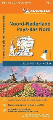 bokomslag Netherlands North - Michelin Regional Map 531