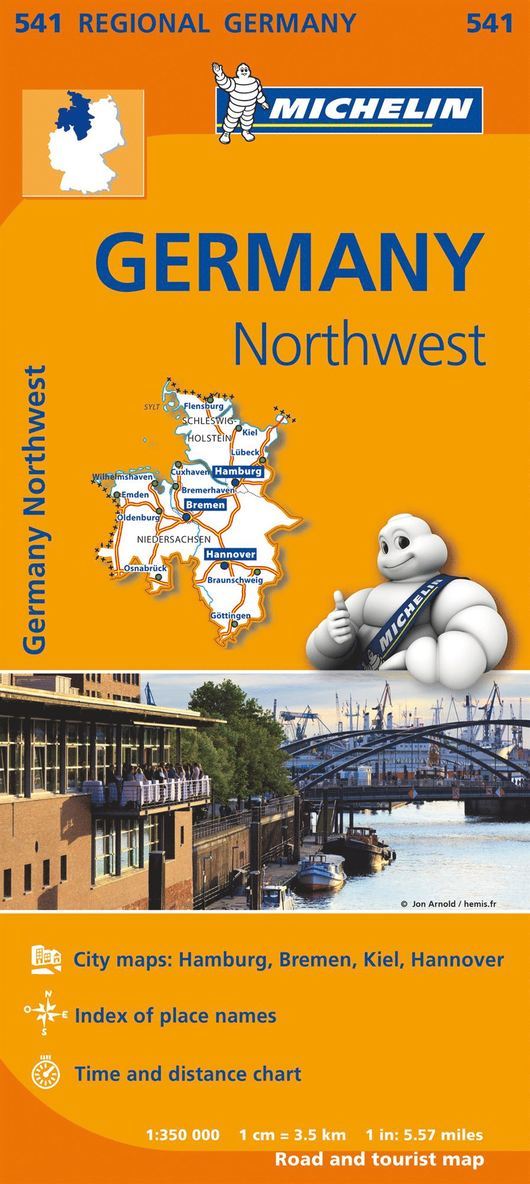 Michelin - Germany Northwest - Michelin Regional Map 541, Övrigt