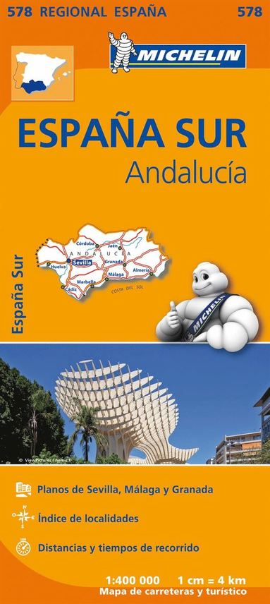 bokomslag Andalucia - Michelin Regional Map 578
