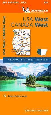 bokomslag USA West, Canada West - Map 585