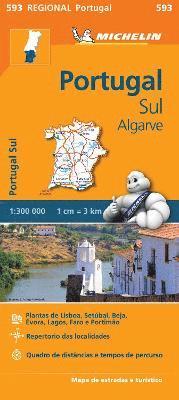bokomslag Portugal Sud - Algrave - Michelin Regional Map 593