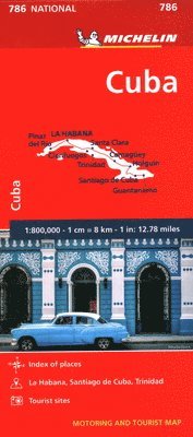bokomslag Cuba - Michelin National Map 786