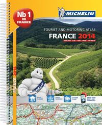 bokomslag Frankrike 2014 Atlas Michelin A4