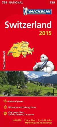 bokomslag Schweiz 2015 Michelin 729 karta : 1:400000