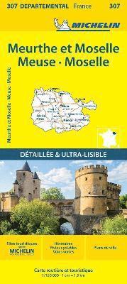 bokomslag Meurthe et Moselle Meuse Moselle - Michelin Local Map 307