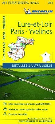 bokomslag Eure-et-Loir, Paris, Yvelines - Michelin Local Map 311