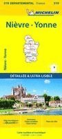 bokomslag Nievre, Yonne - Michelin Local Map 319