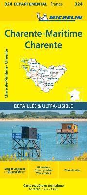 bokomslag Charente-Maritime Charente - Michelin Local Map 324