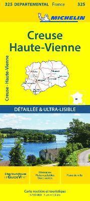 bokomslag Creuse, Haute-Vienne - Michelin Local Map 325
