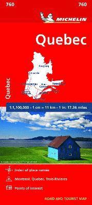bokomslag Quebec - Michelin National Map 760