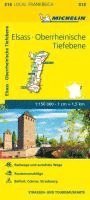 bokomslag Michelin Localkarte Elsass Oberrheinische Tiefebene 1 : 150 000 (315)