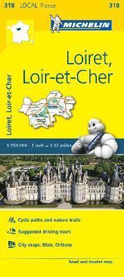 bokomslag Loiret, Loir-et-Cher - Michelin Local Map 318