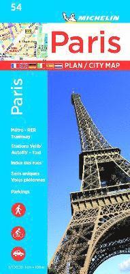 bokomslag Paris - Michelin City Plan 54