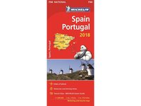 bokomslag Spanien Portugal 2018 Michelin 734 Karta