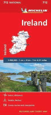 bokomslag Ireland - Michelin National Map 712: Map